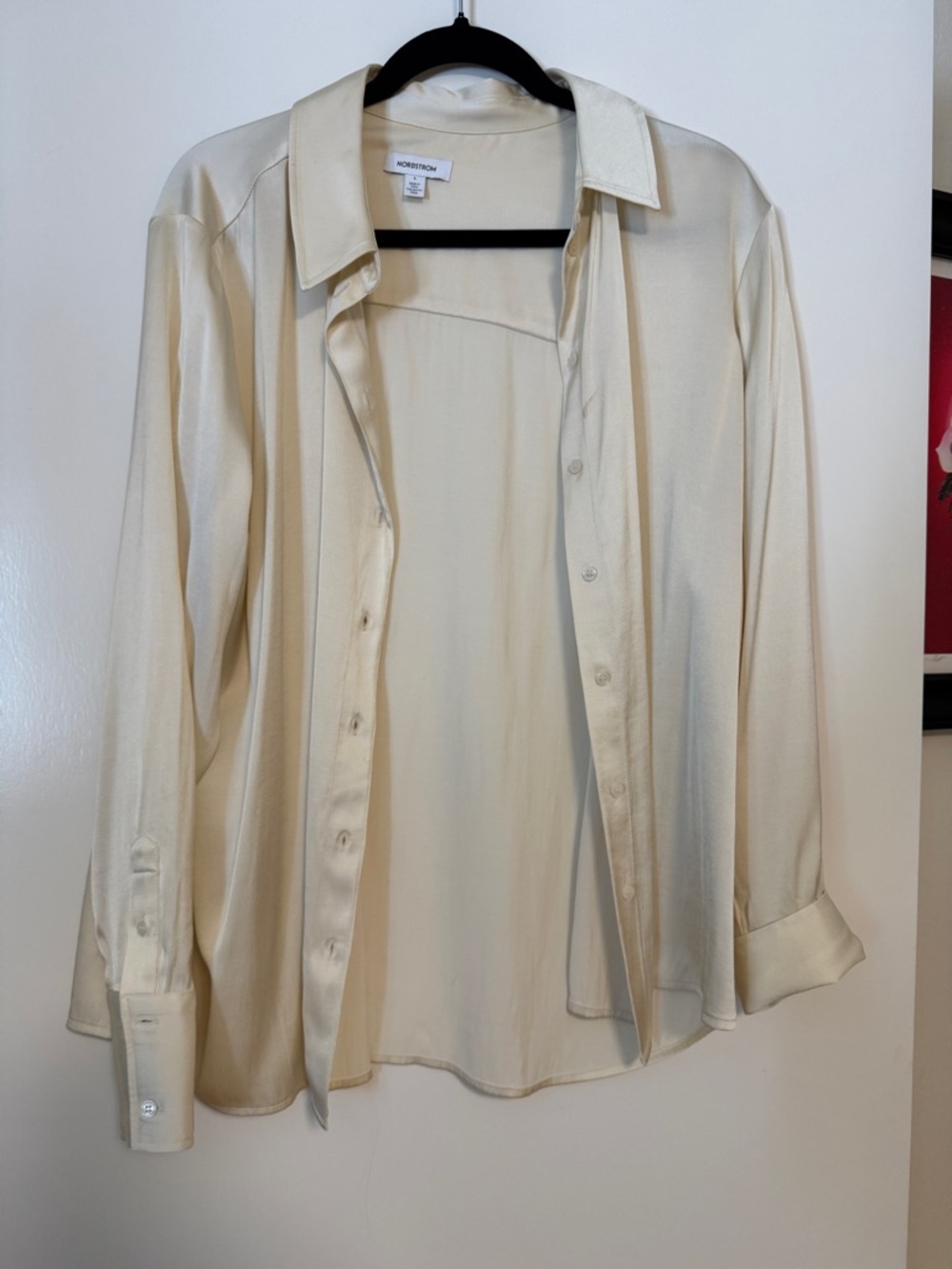 Women’s Cream Button-Down Shirt